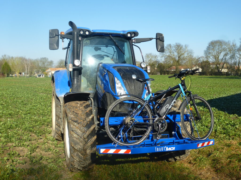 Support TM2 et son vélo comme solution de mobilité pour le secteur agricole