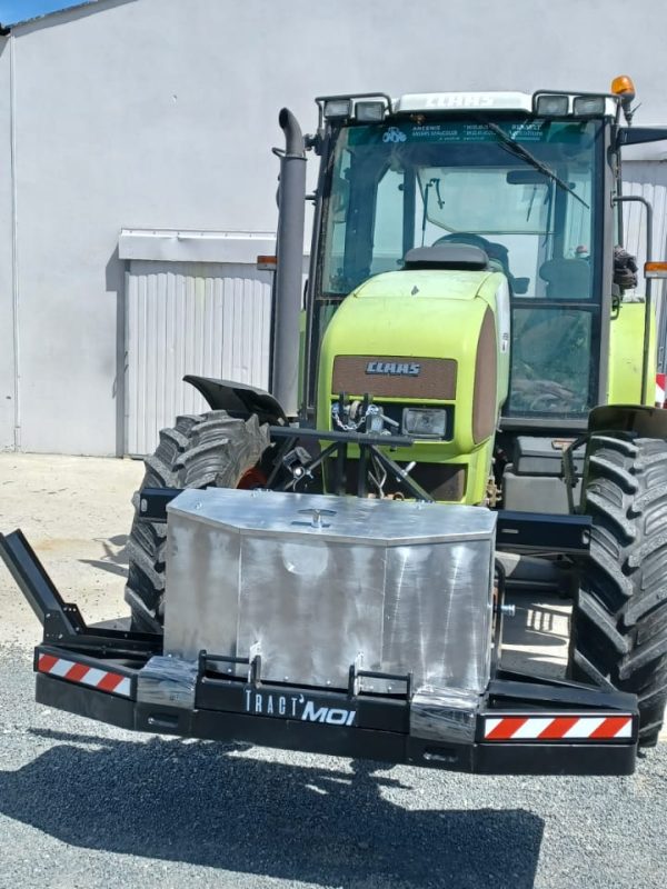 Support deux roues pour tracteur TM 2 option masse agricole et coffre de rangement 150L